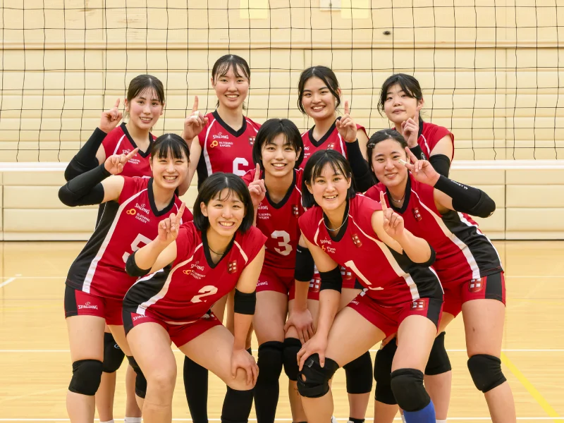 女子バレーボール部画像